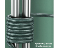 USAMS Kabel pleciony U55 2A micro USB U55 zielony - 1569095 - zdjęcie 4